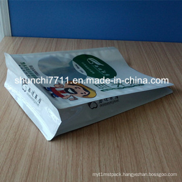 Square Bottom Food Packaging Bag with Tear Nick